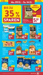 Gazetka promocyjna Aldi Nord - Von Montag - Gazetka - ważna od 14.12 do 14.12.2024 - strona 7 - produkty: Becher, beutel, Cashew, cashewkerne, cin, eis, eiskonfekt, flakes, gin, hartweizen, joghur, joghurt, joghurt nach, mandel, mandeln, milch, natur, nuss, pasta, pistazien, pralinen, reis, Ria, salz, schoko, schokolade, Spritzgebäck, Ti, torte, tortelloni, vollmilch, ZTE