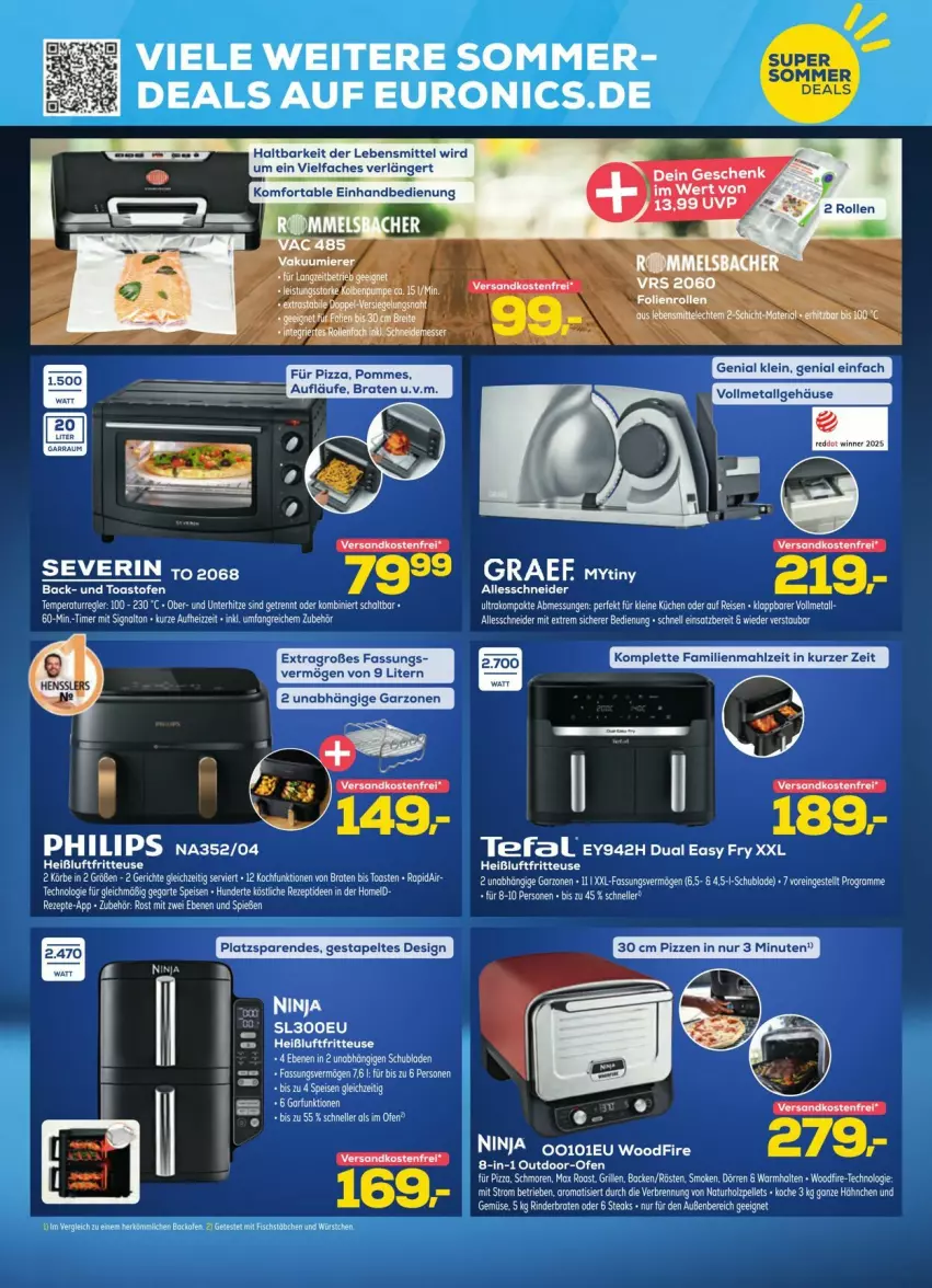 Aktueller Prospekt Euronics - Prospekte - von 11.06 bis 22.06.2025 - strona 7 - produkty: braten, eis, ente, fritteuse, grill, Heißluftfritteuse, Holz, küche, Küchen, lebensmittel, leine, LG, Ofen, Philips, pizza, reis, rezept, Schal, Signal, tee, Ti, timer, toast, torte, würstchen