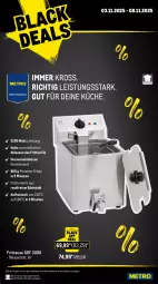 Gazetka promocyjna Metro - Wochen-Angebote Gastro - Gazetka - ważna od 08.11 do 08.11.2025 - strona 11 - produkty: auer, coupon, edelstahl, eis, fritteuse, Frittierkorb, Frittieröl, korb, küche, lack, pommes, Pommes Frites, Ti