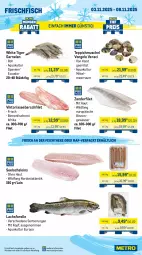 Gazetka promocyjna Metro - Wochen-Angebote Gastro - Gazetka - ważna od 08.11 do 08.11.2025 - strona 6 - produkty: Abtei, angebot, angebote, aqua, elle, filet, fisch, fische, Fischer, fischtheke, forelle, frischfisch, garnelen, lachs, Metro, rel, Ria, Schere, teppich, Ti, Wild, Zander