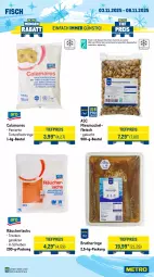 Gazetka promocyjna Metro - Wochen-Angebote Gastro - Gazetka - ważna od 08.11 do 08.11.2025 - strona 7 - produkty: aqua, beutel, Bratheringe, eis, fisch, fleisch, hering, lachs, Metro, Räucherlachs, reis, ring, salz, Ti, tiefpreis, Tintenfischringe