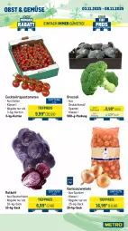 Gazetka promocyjna Metro - Wochen-Angebote Gastro - Gazetka - ważna od 08.11 do 08.11.2025 - strona 9 - produkty: broccoli, cocktail, eis, Gemüsezwiebel, obst, reis, rispentomaten, rotkohl, sac, Ti, tiefpreis, tomate, tomaten, zwiebel, zwiebeln
