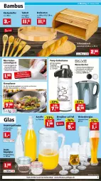 Gazetka promocyjna Thomas Philipps - Prospektwerbung - Gazetka - ważna od 05.02 do 05.02.2022 - strona 7 - produkty: backofen, bambus, batterie, batterien, beutel, bier, brot, Brotkasten, bügel, bügelflasche, Draht, edelstahl, eis, flasche, Gläser, herdarten, isolierkanne, Karaffe, Kocher, küche, Küchen, Küchenhelfer, Laufen, LG, Ofen, pfanne, Ria, riegel, saft, schneidebrett, tablet, tablett, Ti, wasser, wasserkocher, Yo