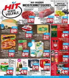 Gazetka promocyjna Hit - Prospekte - Gazetka - ważna od 23.07 do 23.07.2022 - strona 1 - produkty: Alwa, Becher, beutel, brut, brut dargent, butter, chips, cola, die ofenfrische, Dr. Oetker, eis, filet, flasche, fleisch, frico, frucht, fruchtfleisch, gerolsteine, gerolsteiner, gin, gouda, holländischer schnittkäse, irische butter, jacobs, jacobs krönung, joghur, joghurt, joghurt mit der ecke, kaffee, kartoffel, kartoffelchips, Käse, kerrygold, Kette, knorr, knorr fix, kräuter, kräuterbutter, lack, landliebe, landmilch, löslicher kaffee, medaillons, Meister, milch, mineralwasser, Müller, natur, obst, oder kräuter, Ofen, persil, persil waschmittel, pringles, reis, rind, rinder, ring, schnittkäse, Schwartau, schwein, schweine, schweinefilet, steiner, tafeltrauben, Ti, tisch, tradizionale, trauben, waschmittel, wasser, wein, weine, ZTE, zucker