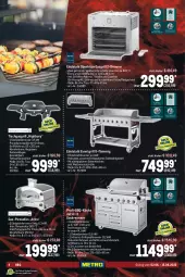 Gazetka promocyjna Metro - BBQ Spezial - Gazetka - ważna od 15.06 do 15.06.2022 - strona 4 - produkty: edelstahl, eis, gasgrill, grill, grillfläche, grillrost, küche, lamm, LED-Leuchte, Leuchte, leuchten, LG, Ofen, pizza, Pizzaofen, reis, Schal, Schale, schutzhülle, Ti, tisch