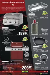 Gazetka promocyjna Metro - BBQ Spezial - Gazetka - ważna od 15.06 do 15.06.2022 - strona 5 - produkty: Bau, decke, Deckel, edelstahl, eis, feuerschale, flasche, gasgrill, grill, grillfläche, Grillpfanne, grillrost, Grills und Zubehör, Kocher, lamm, Metro, Mode, Ofen, Pax, pfanne, Rauch, reis, Schal, Schale, Ti, tisch, top-preis