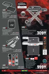 Gazetka promocyjna Metro - BBQ Spezial - Gazetka - ważna od 15.06 do 15.06.2022 - strona 6 - produkty: auto, besteck, besteck-set, decke, Deckel, edelstahl, eis, elle, fleisch, gasgrill, grill, grillfläche, grillplatte, grillrost, grillzange, latte, pfanne, Pinsel, reiniger, reis, riegel, spülmaschinen, teller, thermometer, Ti, tisch, weber