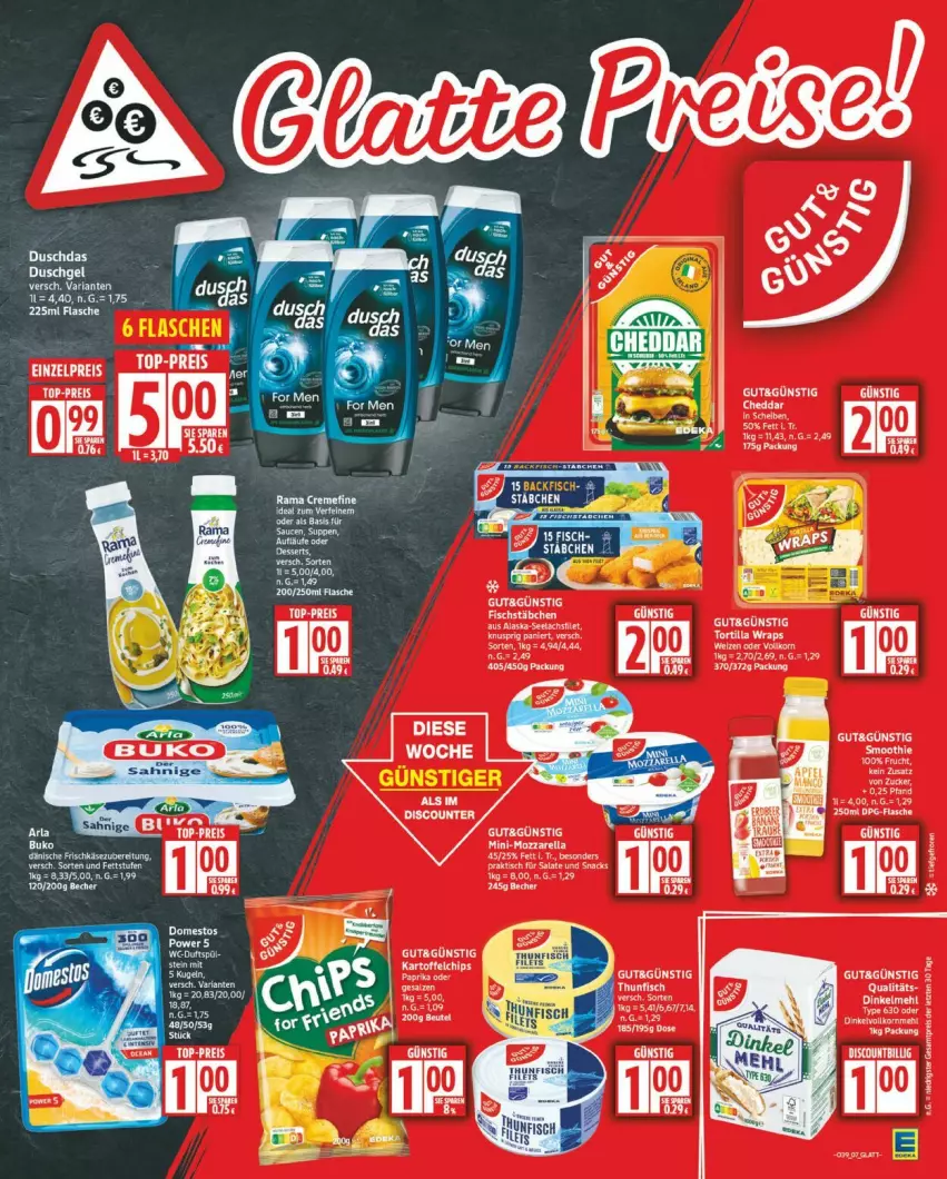 Aktueller Prospekt Edeka - Prospekte - von 22.09 bis 27.09.2025 - strona 7 - produkty: domestos, duschdas, eier, eis, fisch, fischstäbchen, Kugel, reis, salz, tee, Ti, top-preis