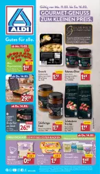 Gazetka promocyjna Aldi Nord - Von Montag - Gazetka - ważna od 16.03 do 16.03.2024 - strona 1 - produkty: aldi, ambia, angebot, angebote, Becher, beutel, braten, eis, filet, früchte, gin, gnocchi, kartoffel, leine, LG, mandel, mandeln, nuss, olive, oliven, reis, rind, rinder, rinderfilet, rispentomaten, Schal, Schale, schoko, Ti, tomate, tomaten, torte, Waffeleisen, ZTE