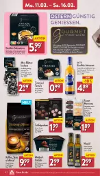 Gazetka promocyjna Aldi Nord - Von Montag - Gazetka - ważna od 16.03 do 16.03.2024 - strona 10 - produkty: aldi, alkohol, angebot, angebote, beutel, bohne, bohnen, Datteln, eier, eierlikör, eis, flasche, gin, kaffee, likör, nuss, pralinen, reis, sahne, schoko, schokolade, Tartufo, Ti, tiramisu, torte, Trüffel, ZTE