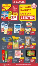 Gazetka promocyjna Aldi Nord - Von Montag - Gazetka - ważna od 16.03 do 16.03.2024 - strona 28 - produkty: actimel, aldi, angebot, angebote, arla, beutel, braten, bratwurst, burger, butter, buttermilch, danone, drink, eis, feta, finello, hilcona, Holz, Kaiser, Käse, leberkäs, löwensenf, mac, milch, milram, pasta, Reibekäse, reis, salakis, Schal, Schale, senf, Ti, tisch, wurst