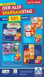 Gazetka promocyjna Aldi Nord - Von Montag - Gazetka - ważna od 16.03 do 16.03.2024 - strona 41 - produkty: aldi, alkohol, alpenmilch, arla, arla buko, aus der tiefkühlung, auto, brause, Buko, Dr. Oetker, eier, elle, fassbrause, frischkäse, gin, Käse, magazin, milch, milka, papier, schoko, schokolade, telefon, teller, Ti, veltins, ZTE