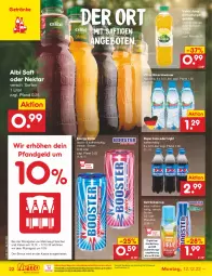 Gazetka promocyjna Netto Marken-Discount - Filial-Angebote - Gazetka - ważna od 17.12 do 17.12.2022 - strona 22 - produkty: Alwa, angebot, angebote, bestpreis, cola, drink, eis, elle, energy drink, erfrischungsgetränk, flasche, früchte, getränk, getränke, getränkesirup, mango, mineralwasser, natur, ndk, Nektar, orange, pepsi, Pepsi Cola, reis, rel, rwe, saft, sirup, Ti, vitrex, volvic, wasser