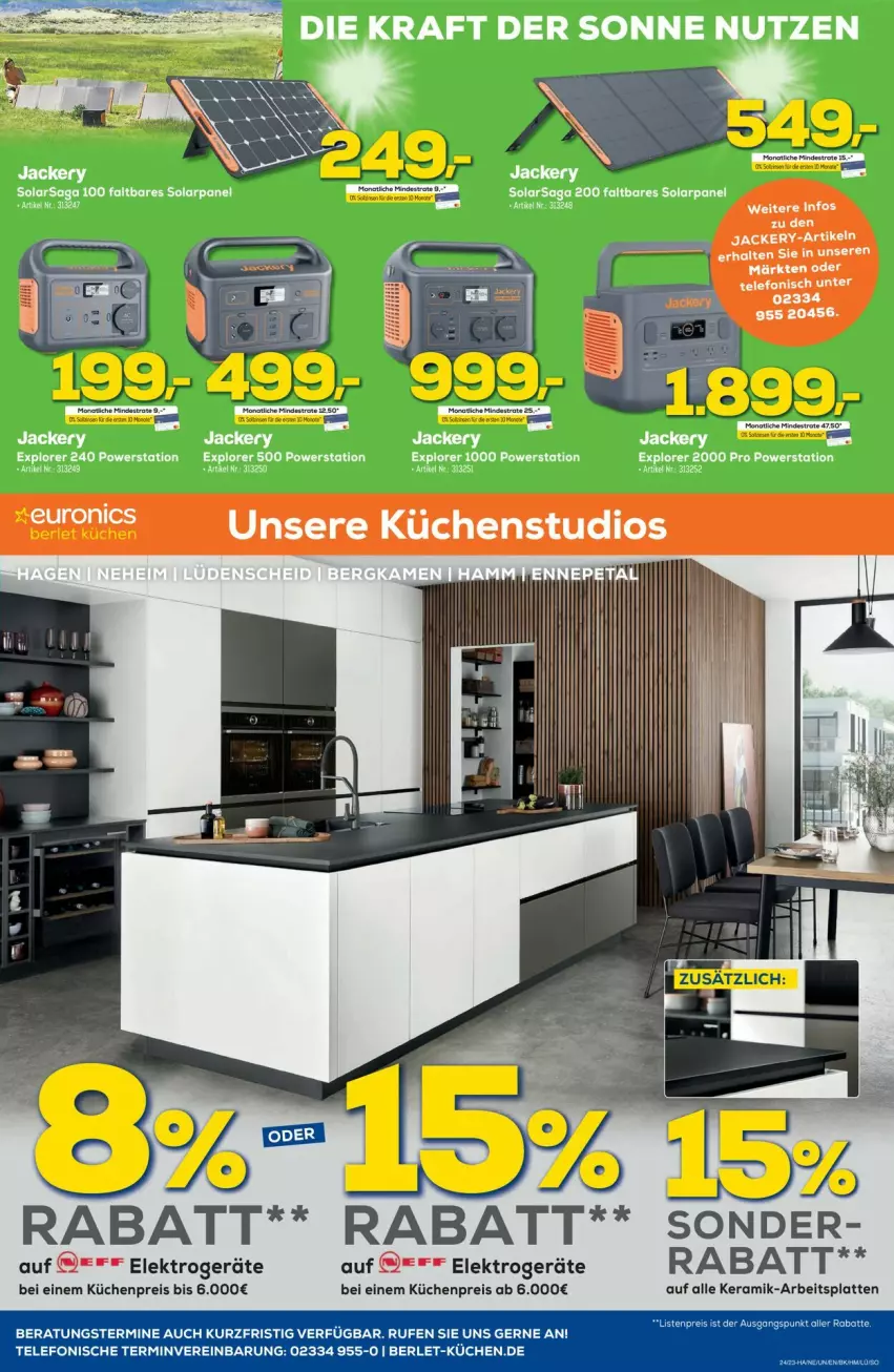 Aktueller Prospekt Euronics - Prospekte - von 14.06 bis 21.06.2023 - strona 6 - produkty: arbeitsplatte, eis, Elektro, elektrogeräte, kraft, küche, Küchen, latte, reis, telefon, Ti