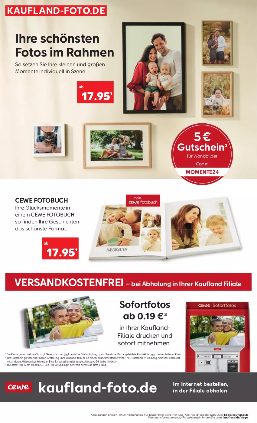 Aktueller Prospekt Kaufland - Prospekt - von 16.05 bis 22.05.2024 - strona 52 - produkty: angebot, angebote, buch, cewe, eis, elle, ente, Fotobuch, gutschein, leine, ndk, reis, Ti, versandkostenfrei