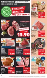 Gazetka promocyjna Kaufland - Prospekt - Gazetka - ważna od 22.05 do 22.05.2024 - strona 22 - produkty: angebot, braten, champignon, champignons, eis, elle, fleisch, geschnetzeltes, gulasch, hackfleisch, hackfleisch gemischt, jungbullen, Kalbfleisch, kalbsschnitzel, küche, marinade, pfeffer, purland, rind, rinder, rinderbraten, saft, schmorbraten, schnitzel, schwein, schwein und rind, schweine, schweineschnitzel, spargel, steak, steakhüfte, Ti, vom schwein und rind, wein, weine, Zelt, ZTE