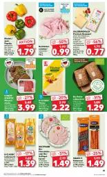 Gazetka promocyjna Kaufland - Prospekt - Gazetka - ważna od 22.05 do 22.05.2024 - strona 45 - produkty: angebot, angebote, bio, brot, eis, fleisch, fleischkäse, Geflügel, Heu, Heujuwel, heumilch, hinterschinken, jungbullen, kabanos, Kalbfleisch, Käse, korn, Kornbrot, leberwurst, lyoner, mac, milch, minutensteaks, mit kalbfleisch, nuss, paprika, saft, salz, SalzburgMilch, schinken, schnittkäse, snack, spargel, steak, steaks, Ti, Tilsiter, tisch, vollkornbrot, wasser, wiltmann, wurst, Yo