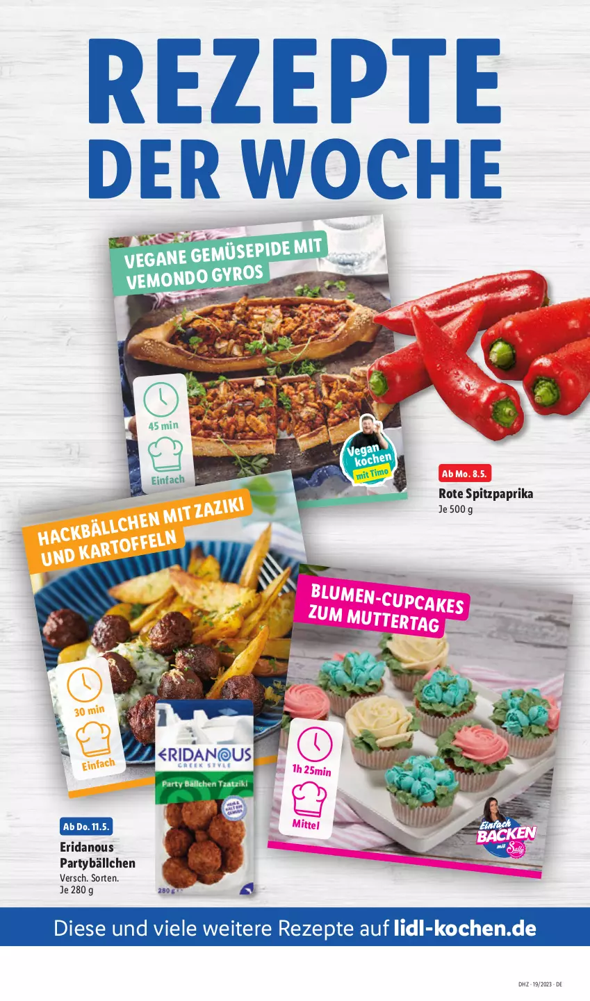 Aktueller Prospekt Lidl - Aktionsprospekt - von 08.05 bis 13.05.2023 - strona 46 - produkty: blume, blumen, paprika, rezept, rezepte, Spitzpaprika