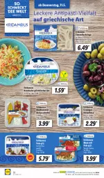 Gazetka promocyjna Lidl - Aktionsprospekt - Gazetka - ważna od 13.05 do 13.05.2023 - strona 36 - produkty: antipasti, asti, elle, feta, fisch, hirtenkäse, Holz, Käse, Kraut, krautsalat, ndk, ring, salat, Schal, Schale, teller, Ti, Tintenfischringe