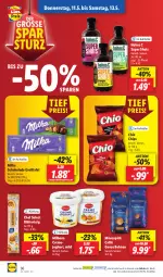 Gazetka promocyjna Lidl - Aktionsprospekt - Gazetka - ważna od 13.05 do 13.05.2023 - strona 42 - produkty: aktionspreis, blätterteig, bohne, bohnen, Bona, chio chips, chips, creme, eis, elle, Hohes C, joghur, joghurt, Milbona, milka, milka schokolade, mövenpick, ndk, reis, Schal, Schale, schoko, schokolade, teller, Ti, ZTE