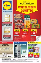 Gazetka promocyjna Lidl - Aktionsprospekt - Gazetka - ważna od 22.01 do 22.01.2022 - strona 1 - produkty: angebot, angebote, Bad, bio, champion, discount, eis, elle, erde, flammkuchen, Hohes C, kuchen, lamm, lebensmittel, leibniz, LG, Liege, mac, Ofen, Pick Up!, pizza, pril, Rauch, reis, steinofen, steinofen pizza, teller, Ti, top-angebot, wagner