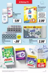 Gazetka promocyjna Lidl - Aktionsprospekt - Gazetka - ważna od 22.01 do 22.01.2022 - strona 11 - produkty: angebot, ariel, ariel waschmittel, auto, beutel, dell, Duftspray, eis, elle, Floralys, haushaltstücher, küche, Küchen, küchentücher, lenor, Mode, reis, staubsauger, staubsaugerbeutel, Ti, tücher, waschmittel, ZTE