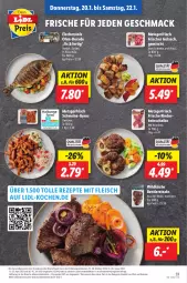 Gazetka promocyjna Lidl - Aktionsprospekt - Gazetka - ważna od 22.01 do 22.01.2022 - strona 33 - produkty: discount, Dorade, eis, fisch, fische, Fischer, fleisch, gewürz, gulasch, gyros, küche, lebensmittel, mac, monitor, obst, Obst und Gemüse, Ofen, pril, reis, rezept, rezepte, rind, rinder, Schal, Schale, schwein, schwein und rind, schweine, Schweine-Gyros, steak, steaks, Ti, und gemüse, vom schwein und rind, wein, weine, Wild