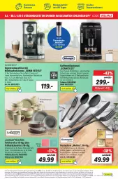 Gazetka promocyjna Lidl - Aktionsprospekt - Gazetka - ważna od 22.01 do 22.01.2022 - strona 45 - produkty: angebot, angebote, auer, auto, Becher, besteck, besteckset, braun, champagne, champagner, edelstahl, eis, elle, espresso, gabel, geschirr, gutschein, gutscheine, kaffee, kaffeevollautomat, korb, kuchen, LG, Löffel, mac, messer, milch, milchaufschäumer, ndk, reis, schüssel, silvercrest, spülmaschinen, tasse, teller, Ti, wasser, wassertank, ZTE