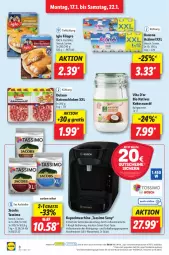 Gazetka promocyjna Lidl - Aktionsprospekt - Gazetka - ważna od 22.01 do 22.01.2022 - strona 8 - produkty: actimel, auto, bio, danone, dulano, eis, elle, filegro, filet, fisch, getränk, getränke, iglo, jacobs, jacobs tassimo, Kapselmaschine, katenschinken, kokos, kokosnuss, Kokosnussöl, ndk, nuss, preisvorteil, Reinigung, reis, Schal, Schale, schinken, sim, tassimo, teller, Ti, Tiere, tisch, vita, wasser, wassertank