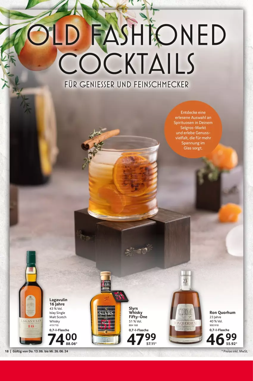 Aktueller Prospekt Selgros - Gourmet Highlights - von 13.06 bis 26.06.2024 - strona 18 - produkty: eis, feinschmecker, flasche, reis, scotch, Ti, whisky