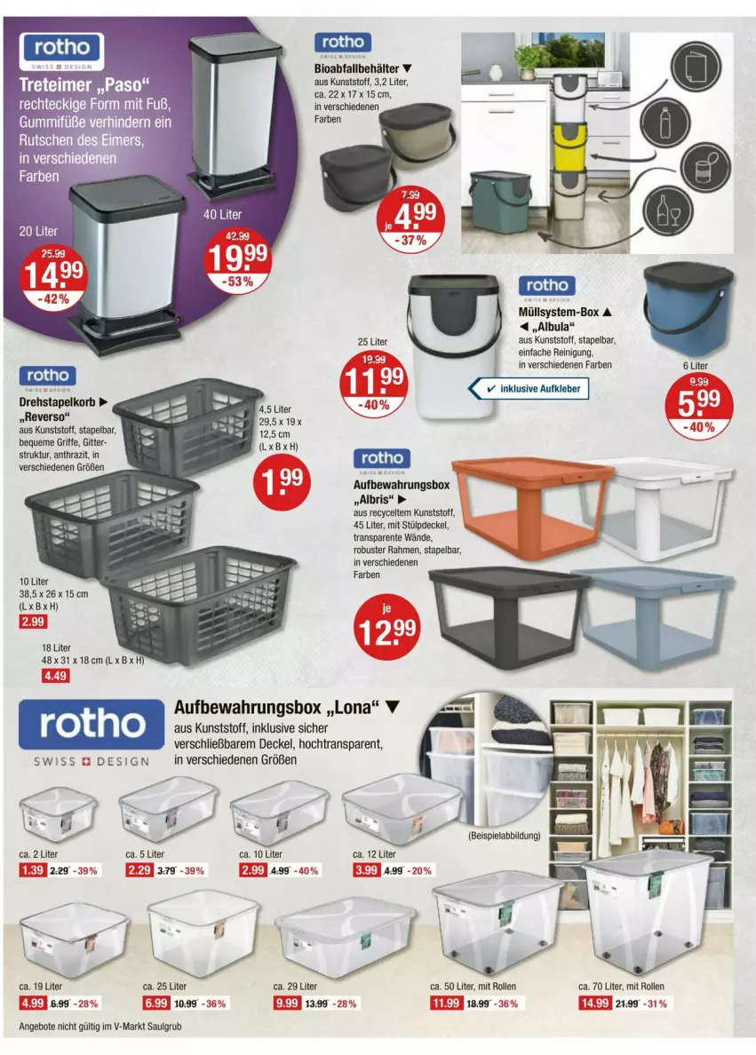 Aktueller Prospekt Vmarkt - Prospekte - von 02.10 bis 08.10.2025 - strona 14 - produkty: angebot, angebote, aufbewahrungsbox, Behälter, bio, decke, Deckel, ente, LG, Reinigung, Ti
