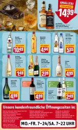 Gazetka promocyjna Rewe - REWE Ihr Kaufpark - Gazetka - ważna od 26.02 do 26.02.2022 - strona 21 - produkty: apfel, asti, bacardi, berentzen, Berger, Blüte, brillant sekt, burger, cin, cinzano, Cinzano Asti, doppio passo, ecco, eis, ente, fisch, frizzante, gracioso, holunder, holunderblüte, hugo, jack daniel, Jack Daniel’s, Kinder, korn, minze, passo, pasta, pizza, primitivo, prosecco, rum, sekt, söhnlein, söhnlein brillant, tennessee whiskey, Ti, uhr, vodka, wein, weine, whiskey, Wild