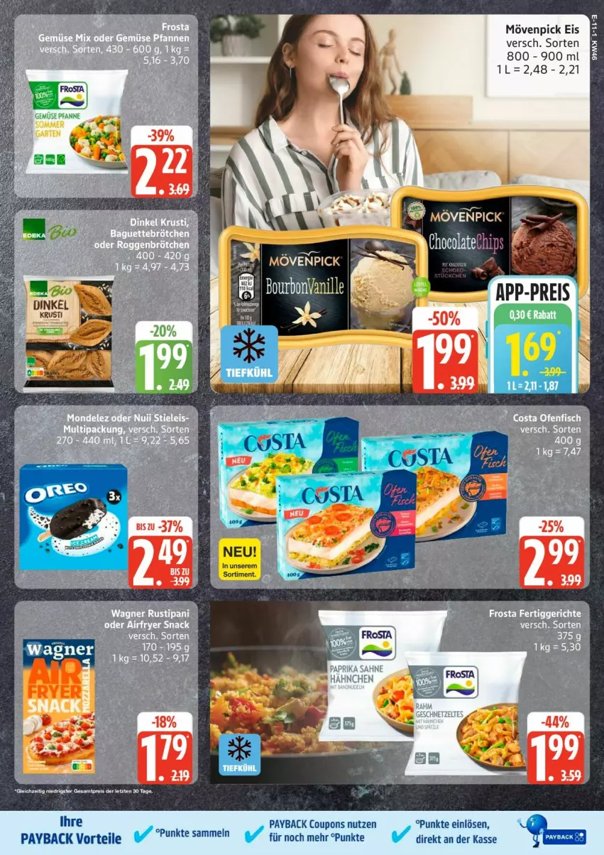 Aktueller Prospekt Edeka - Prospekte - von 10.11 bis 15.11.2025 - strona 16 - produkty: coupon, coupons, eis, mövenpick, mövenpick eis, payback