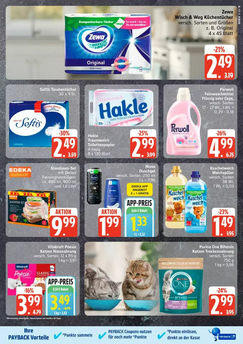 Aktueller Prospekt Edeka - Prospekte - von 10.11 bis 15.11.2025 - strona 26 - produkty: angebot, coupon, coupons, deka, eis, ente, gin, küche, Küchen, küchentücher, papier, payback, reis, Ti, tücher, zewa