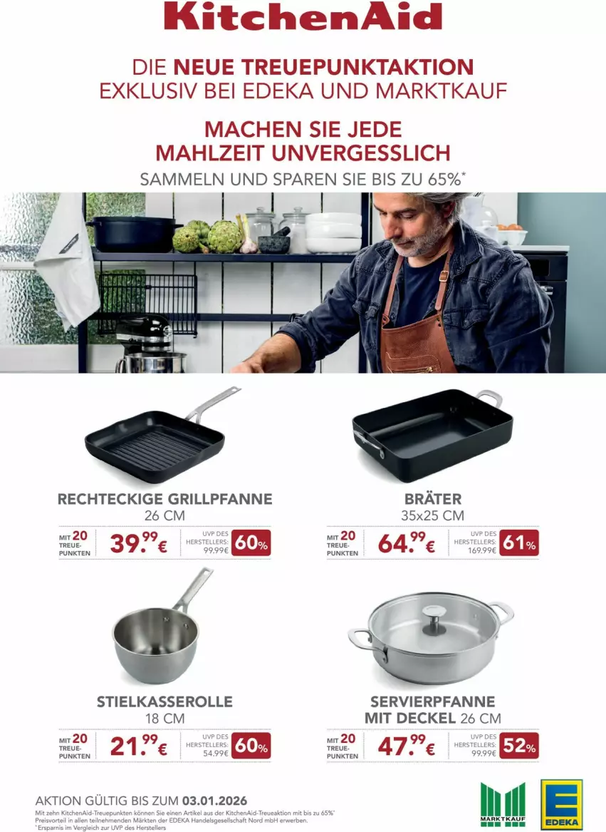 Aktueller Prospekt Edeka - Prospekte - von 10.11 bis 15.11.2025 - strona 27 - produkty: asti, decke, Deckel, deka, grill, Grillpfanne, KitchenAid, mac, pfanne, stielkasserolle, Ti