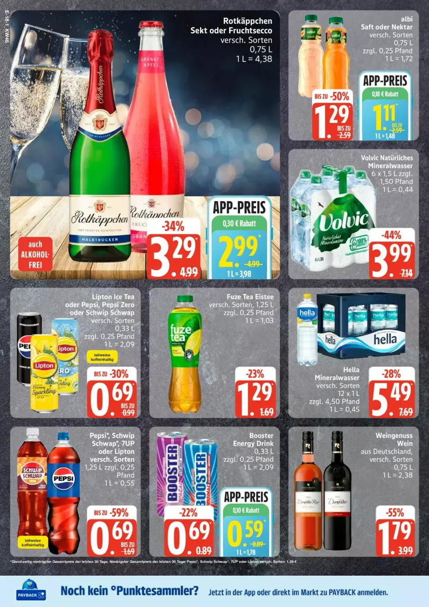 Aktueller Prospekt Edeka - Prospekte - von 10.11 bis 15.11.2025 - strona 28 - produkty: eis, payback, pepsi, reis, Schwip Schwap, tee, tesa, Ti, ZTE