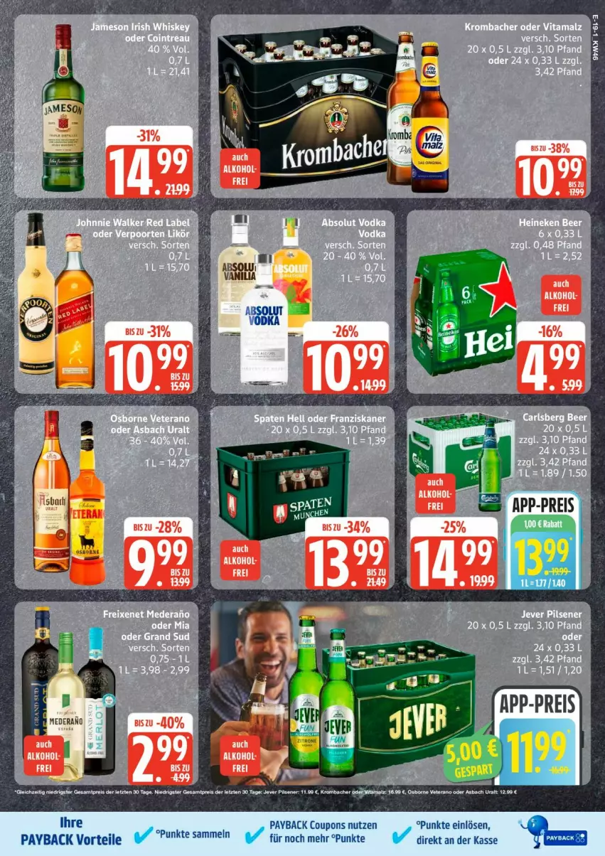 Aktueller Prospekt Edeka - Prospekte - von 10.11 bis 15.11.2025 - strona 29 - produkty: coupon, coupons, payback, tee