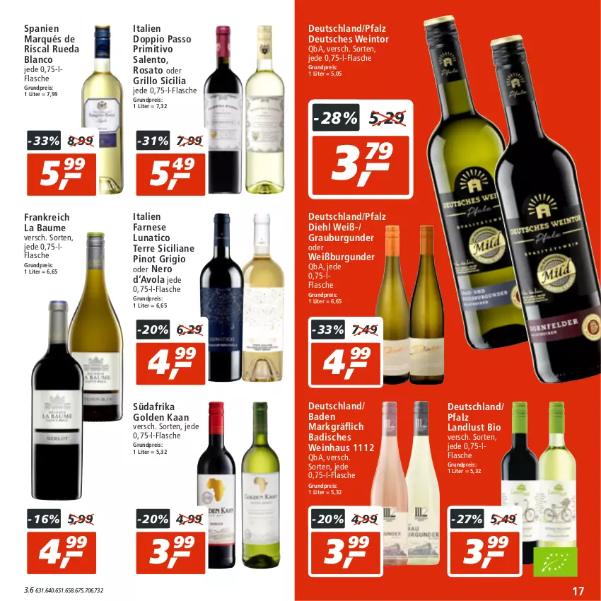 Aktueller Prospekt Real - von 25.07 bis 30.07.2022 - strona 17 - produkty: Bad, Bau, bio, burgunder, doppio passo, eis, flasche, grauburgunder, grill, grillo, nero, passo, Pinot, pinot grigio, primitivo, reis, rosato, Ti, wein, Weißburgunder