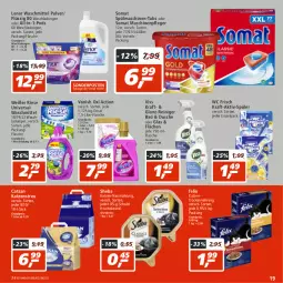 Gazetka promocyjna Real - Gazetka - ważna od 30.07 do 30.07.2022 - strona 19 - produkty: Alwa, Bad, beutel, catsan, dusche, eis, felix, flasche, Katzenstreu, kraft, lenor, lenor waschmittel, Maschinenpfleger, Nassnahrung, oxi action, Pods, reiniger, reis, sac, Schal, Schale, sheba, somat, spülmaschinen, Ti, Trockennahrung, vanish, vanish oxi action, waschmittel, wc frisch