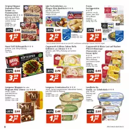 Gazetka promocyjna Real - Gazetka - ważna od 30.07 do 30.07.2022 - strona 8 - produkty: apfel, backfisch, beere, beutel, cheesecake, coppenrath, cremissimo, eis, elsässer art, erdbeere, fertiggericht, fertiggerichte, filegro, fisch, fische, Fischer, fischstäbchen, flammkuchen, frosta, gin, grill, iglo, kuchen, lamm, landliebe, langnese, langnese cremissimo, Lust auf Kuchen, magnum, maracuja, Ofen, ofen-backfisch, original wagner, pfirsich, pizza, reis, sahne, salami, Schere, schoko, schokolade, sim, steinofen, Ti, vanille, wagner, zitrone