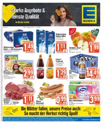 Gazetka promocyjna Edeka - Angebote der Woche - Gazetka - ważna od 14.10 do 14.10.2023 - strona 1 - produkty: angebot, Becher, beutel, braten, butter, deka, eis, filet, flasche, frucht, fruchtsaft, gulasch, haltbare milch, Hohes C, iglo, jungbullen, LG, mac, milch, papier, reis, rouladen, saft, schlemmer-filet, Streichzart, tafeläpfel, Ti, toilettenpapier, weihenstephan, wiener, wiener würstchen, würstchen, zewa, ZTE