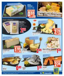 Gazetka promocyjna Edeka - Angebote der Woche - Gazetka - ważna od 14.10 do 14.10.2023 - strona 13 - produkty: Abtei, Allmikäs, ananas, aperitif, appenzeller, asti, braten, brot, creme, Dorade, eis, elle, emmentaler, feinkost, filet, fisch, fleisch, grill, hartkäse, ideal zum grillen, italienischer hartkäse, Käse, lachs, lachsfilet, LG, mac, Makrele, meerrettich, paprika, parmigiano, parmigiano reggiano, reggiano, reis, rel, Rettich, sahne, salat, salatcreme, schweizer hartkäse, Tête de Moine, Ti, tisch, ZTE