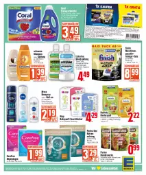 Gazetka promocyjna Edeka - Angebote der Woche - Gazetka - ważna od 14.10 do 14.10.2023 - strona 25 - produkty: adventuros, bebivita, beutel, Cap, carefree, Coral, coupon, coupons, deka, deo, deospray, eis, erde, feinwaschmittel, feuchttücher, Finish, flasche, früchte, geschirr, gin, hipp, hundesnack, hundesnacks, katzennahrung, Kinder, listerine, mundspülung, natur, natura, nivea, purina, quetschbeutel, reiniger, reis, roll-on, schauma, schauma shampoo, shampoo, shampoo oder spülung, slip, slipeinlagen, snack, snacks, spülung, Ti, total care, tücher, vita, waschmittel, ZTE