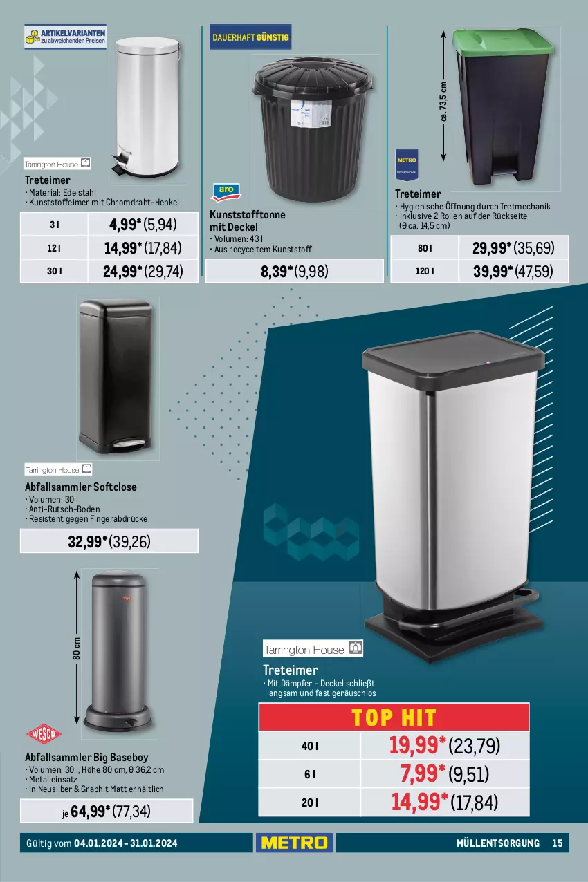 Aktueller Prospekt Metro - Office Spezial - von 04.01 bis 31.01.2024 - strona 15 - produkty: decke, Deckel, Draht, edelstahl, eimer, elle, glasplatte, henkel, hocker, Kinder, kraft, latte, möbel, Ria, rückenlehne, schreibtisch, stapelstuhl, stuhl, Ti, tisch, treteimer, usb