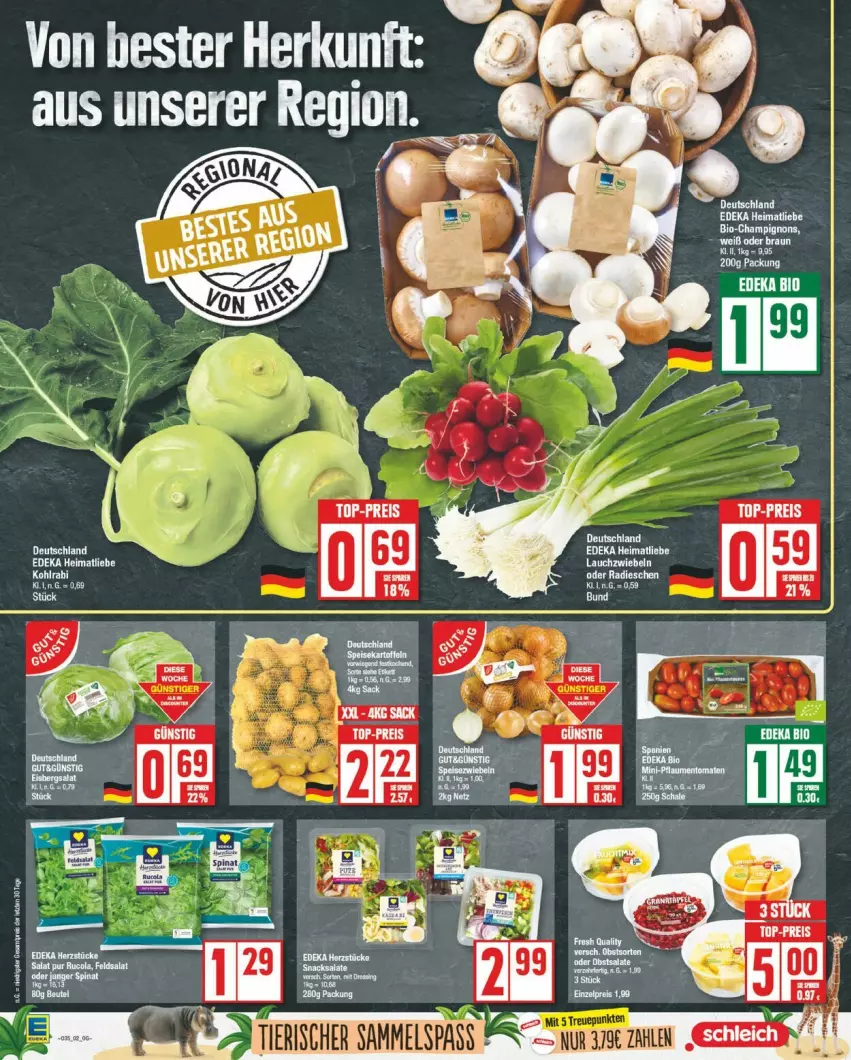 Aktueller Prospekt Edeka - Prospekte - von 26.08 bis 31.08.2024 - strona 2 - produkty: deka, eis, Lauchzwiebel, lauchzwiebeln, reis, Ti, top-preis, zwiebel, zwiebeln