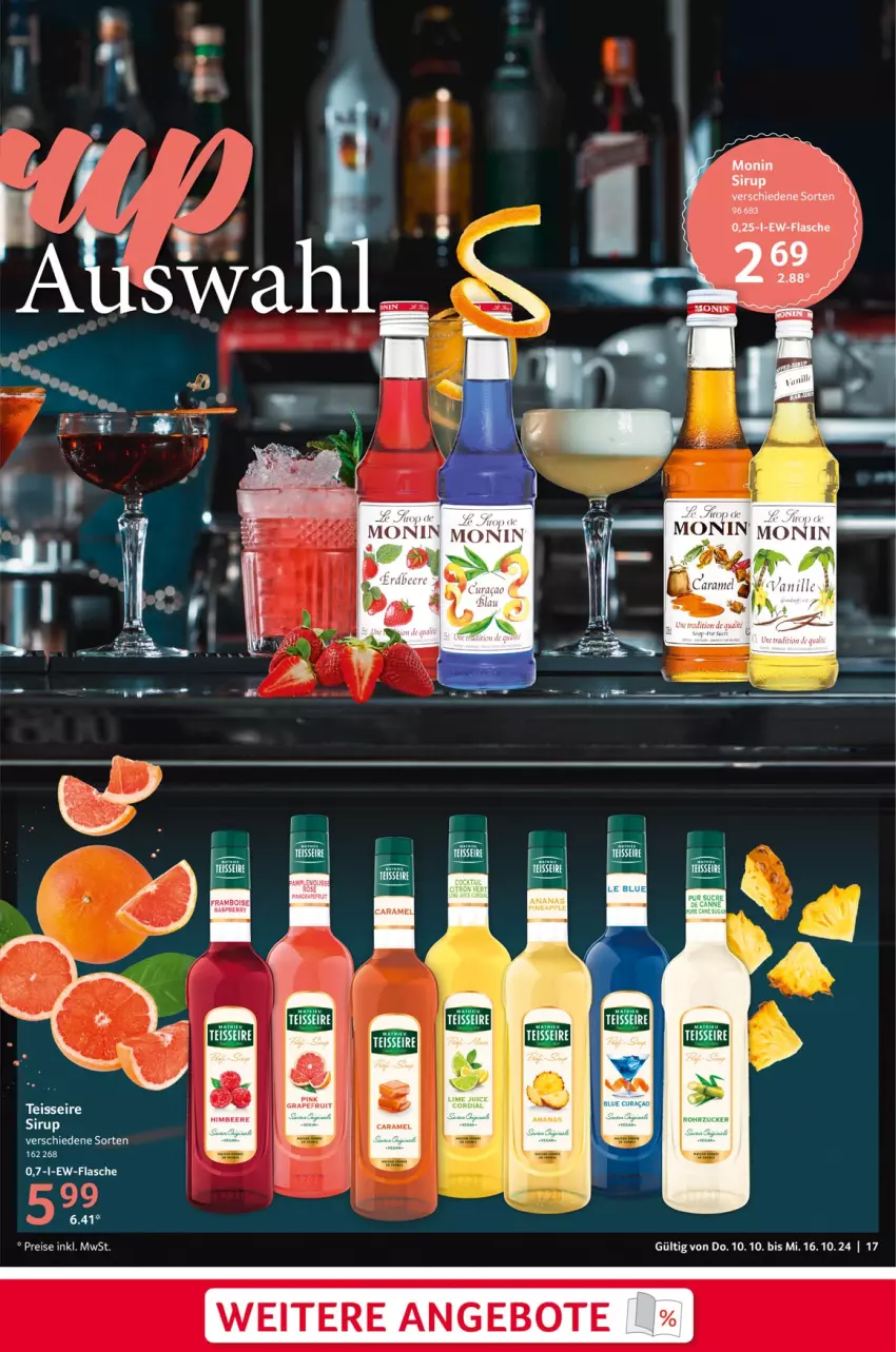 Aktueller Prospekt Selgros - Food - von 10.10 bis 16.10.2024 - strona 17 - produkty: angebot, angebote, Apple, caramel, eis, flasche, monin, reis, sirup, Ti