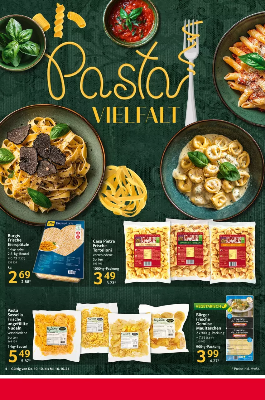 Aktueller Prospekt Selgros - Food - von 10.10 bis 16.10.2024 - strona 4 - produkty: eis, maultaschen, nudel, nudeln, reis, Tasche, taschen, Ti, torte, tortelloni