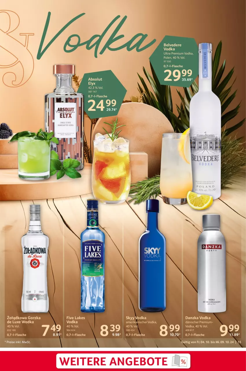 Aktueller Prospekt Selgros - Food - von 04.10 bis 09.10.2024 - strona 15 - produkty: flasche, premium vodka, skyy, Skyy Vodka, Ti, vodka, wodka