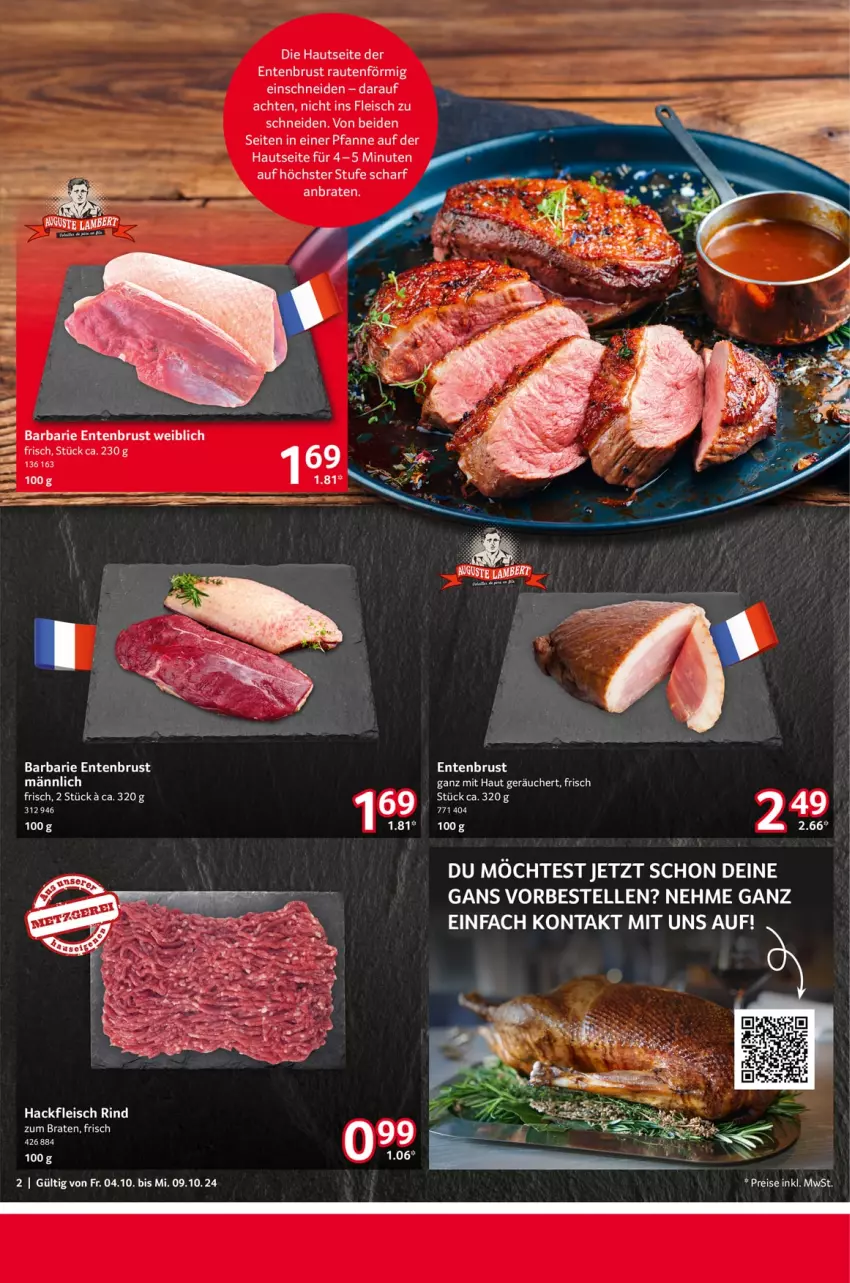 Aktueller Prospekt Selgros - Food - von 04.10 bis 09.10.2024 - strona 2 - produkty: braten, eis, elle, ente, Entenbrust, fleisch, pfanne, reis, tee, Ti