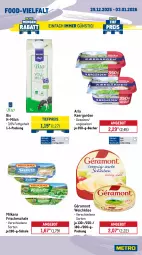 Gazetka promocyjna Metro - Wochen-Angebote - Gazetka - ważna od 03.01 do 03.01.2026 - strona 9 - produkty: angebot, arla, Becher, bio, eis, géramont, Käse, mac, milch, milka, milkana, reis, salz, Schal, Schale, Ti, tiefpreis, weichkäse